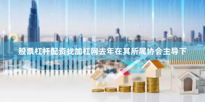 股票杠杆配资找加杠网去年在其所属协会主导下