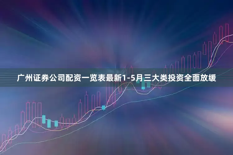 广州证券公司配资一览表最新1-5月三大类投资全面放缓
